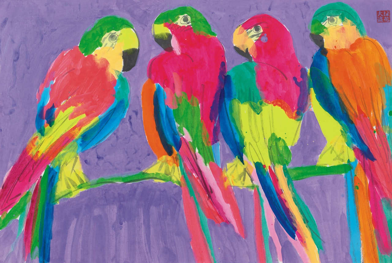 Parrots by Walasse Ting