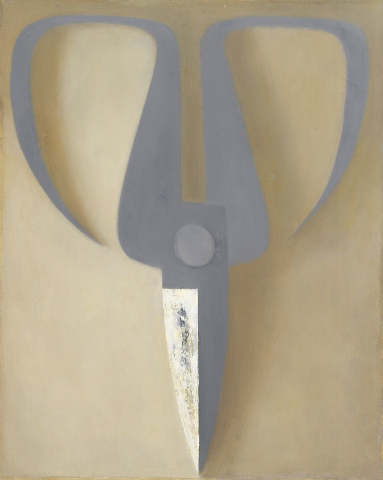 Inverted Lavender Gray Scissors by Mao Xuhui