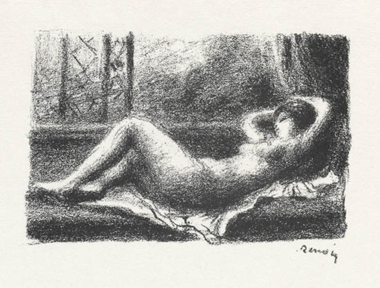 Odalisque by Pierre-Auguste Renoir