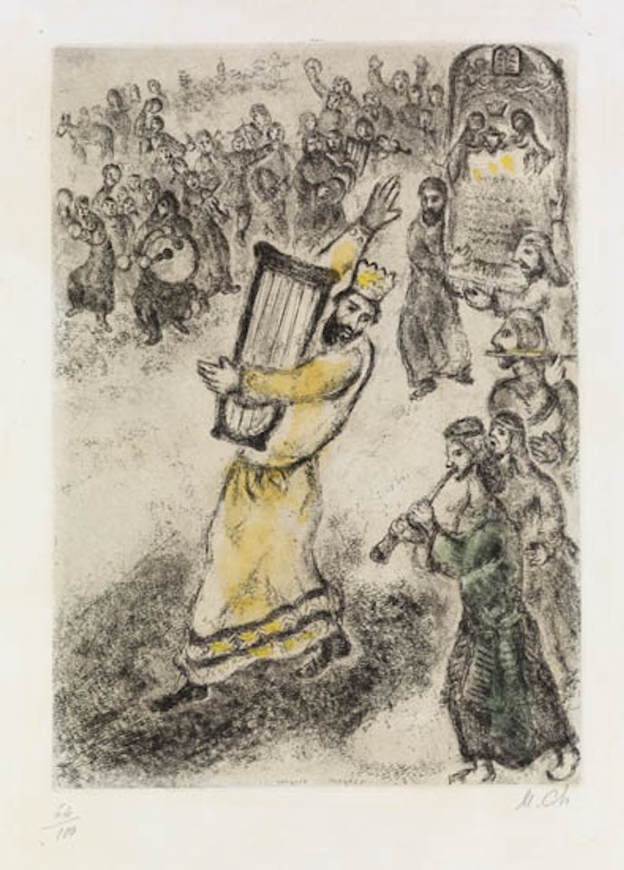 L'Arche portée à Jérusalem by Marc Chagall