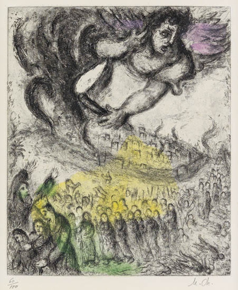 Prise de Jérusalem by Marc Chagall