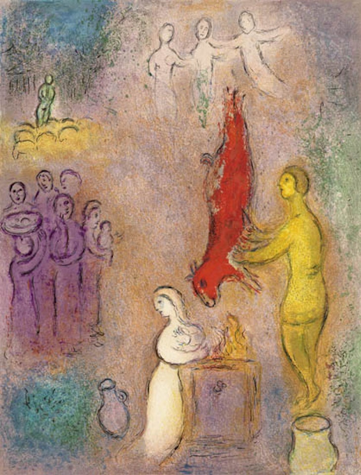 Sacrifice aux Nymphes by Marc Chagall