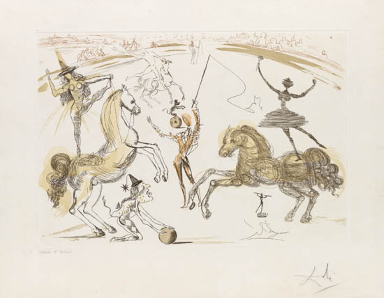 Le Cirque: Ecuyère by Salvador Dali
