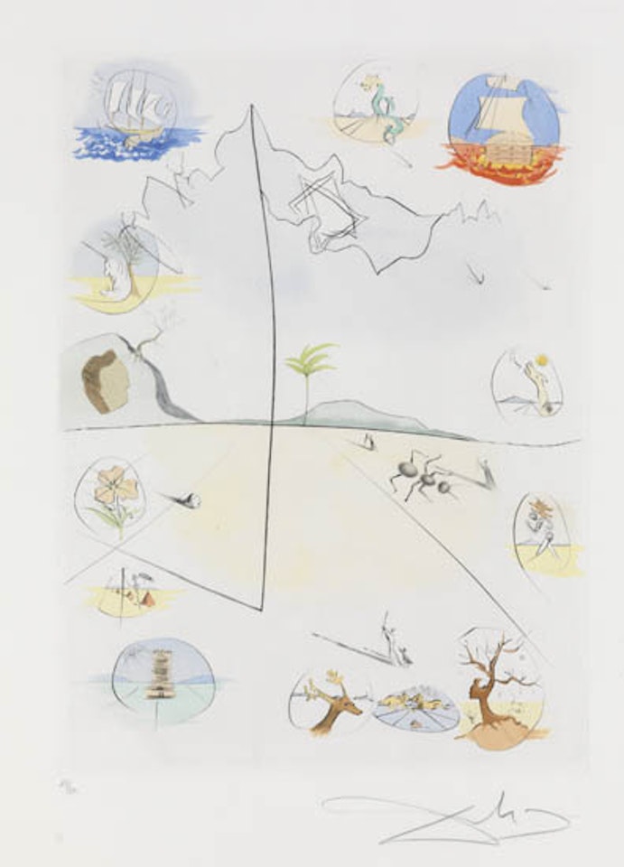 Twelve Tribes of Israel, frontispiece by Salvador Dali