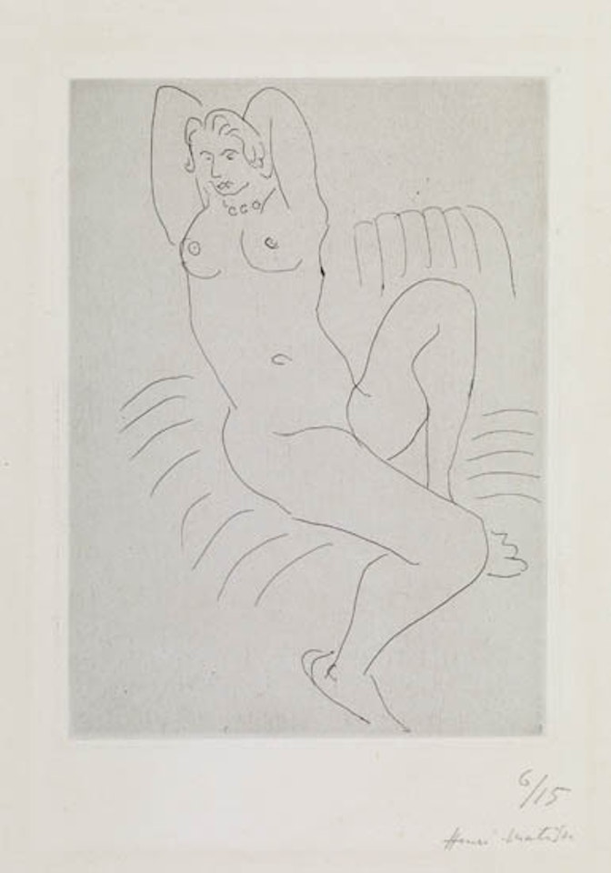 Nu au Fauteuil rayé by Henri Matisse
