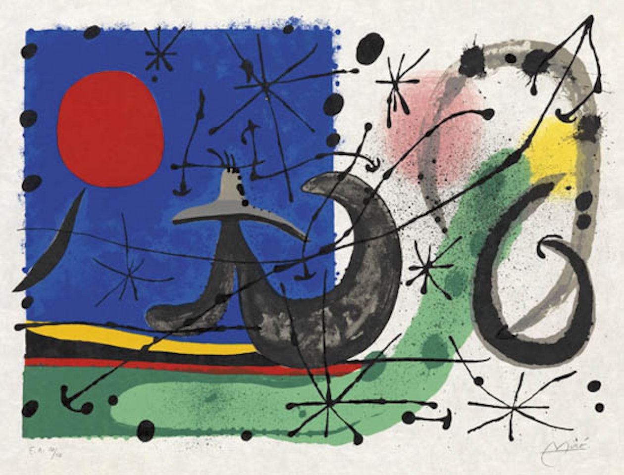 Le Lézard aux Plumes d'Or by Joan Miró