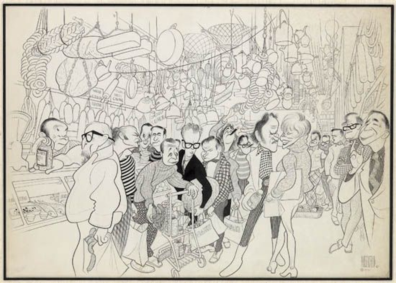 Zabars by Al Hirschfeld