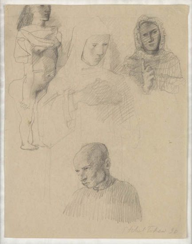Figure and Portrait Studies by Pavel Tchelitchew