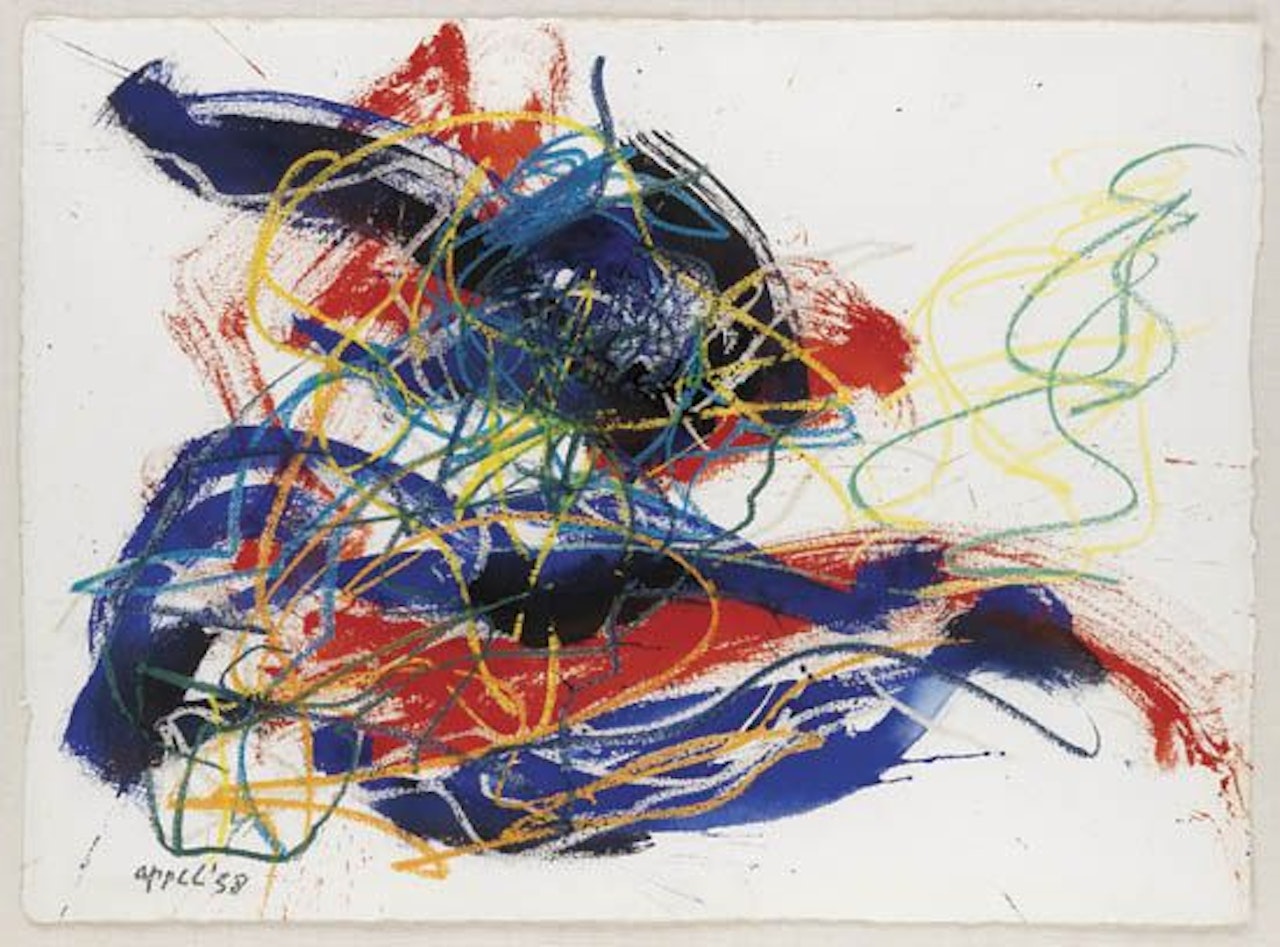 Deux Oiseaux by Karel Appel