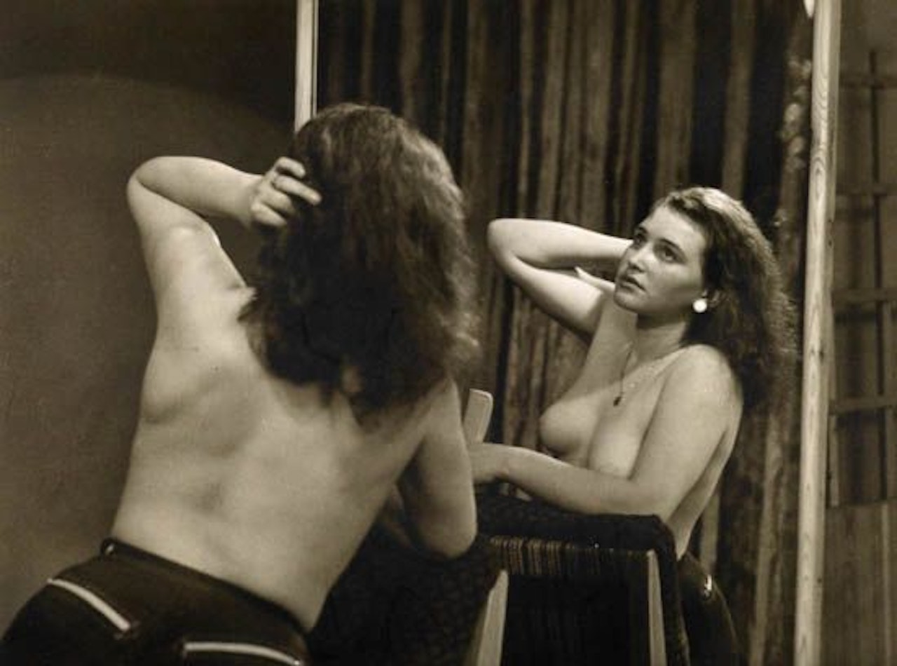 Untitled (nude in mirror) by Josef Sudek