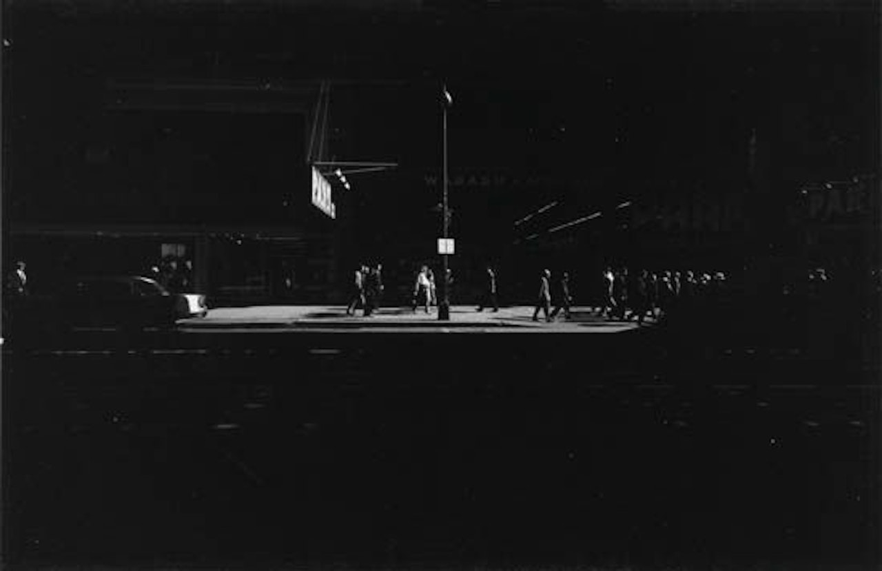 Wabash Avenue, Chicago, Fall. by Harry Callahan