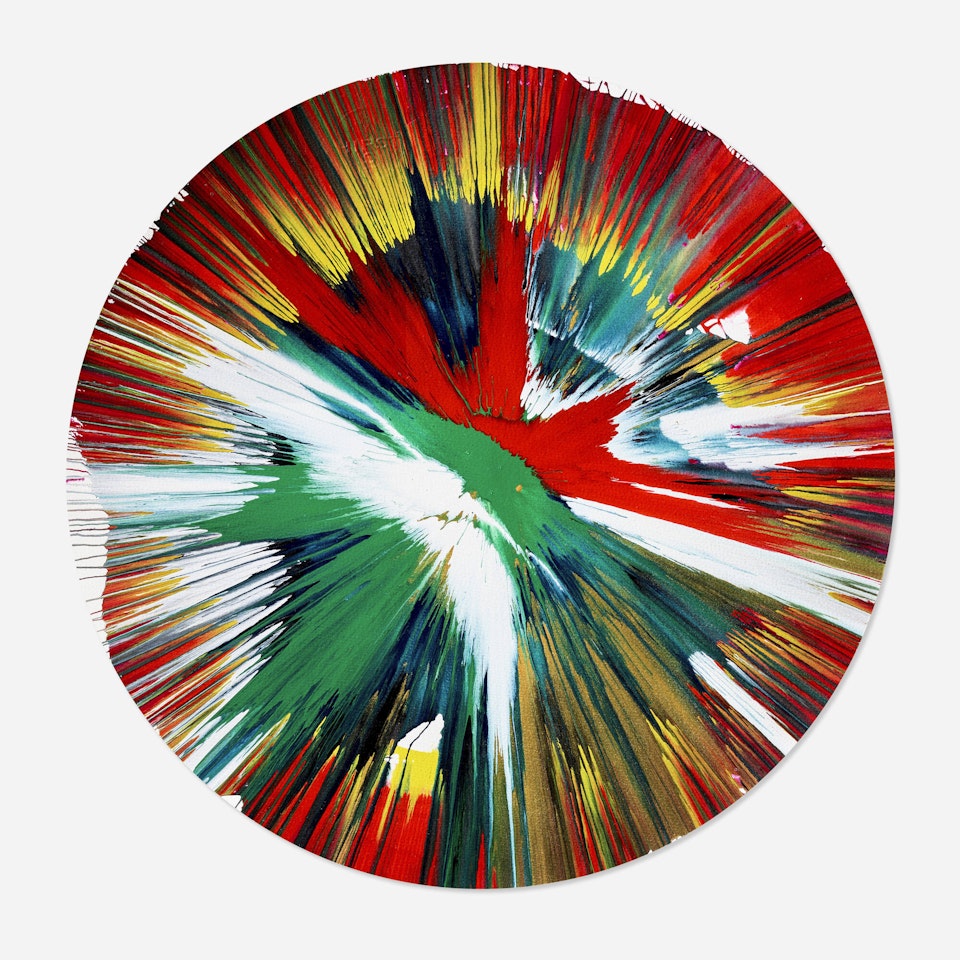 Circle Spin Painting by Damien Hirst