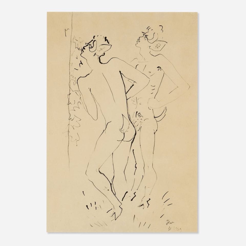 Untitled (from the Fauns series) by Jean Cocteau