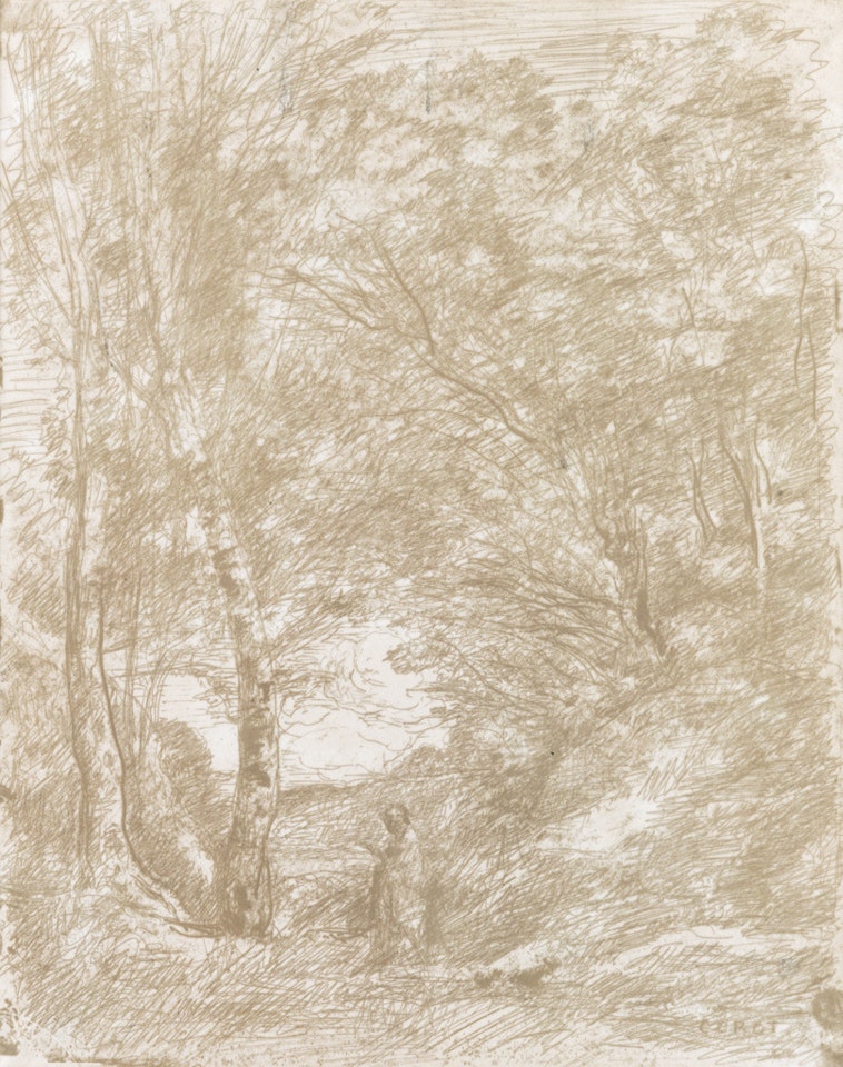 Les jardins d'Horace by Jean Baptiste Camille Corot