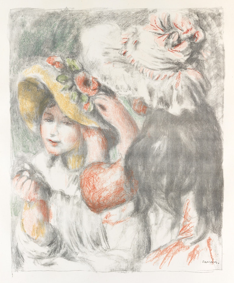 Le Chapeau Épinglé (2e planche) by Pierre-Auguste Renoir