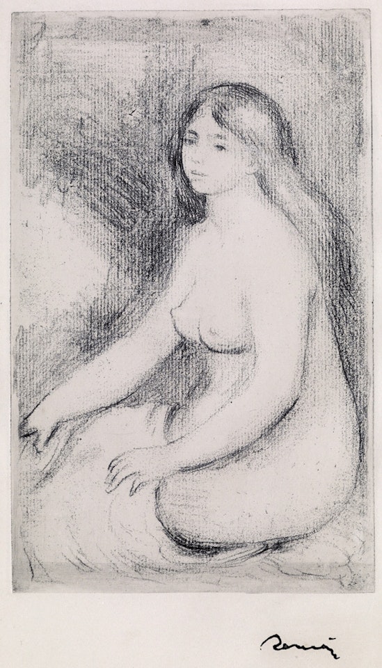 Baigneuse Assise by Pierre-Auguste Renoir