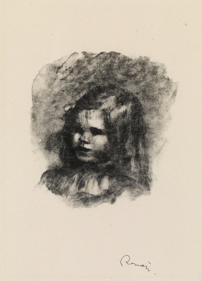 Claude Renoir, tourné a gauche by Pierre-Auguste Renoir