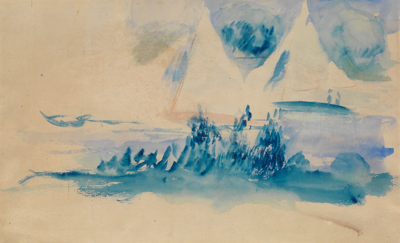 Paysage bleu by Pierre-Auguste Renoir