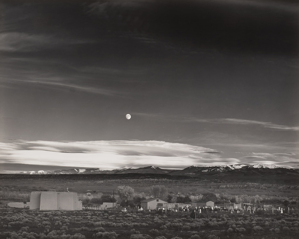 Moonrise, Hernandez, New Mexico by Ansel Adams