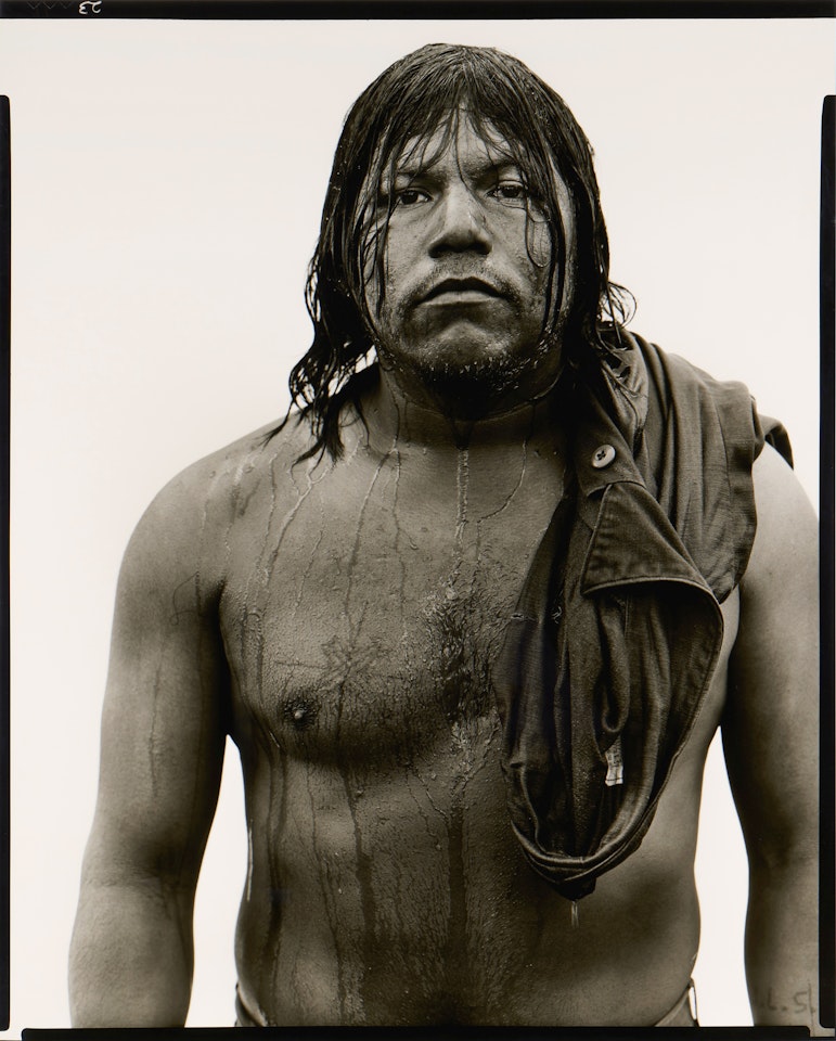Unidentified Migrant Worker, Eagle Pass, Texas, December 10, 1979 by Richard Avedon