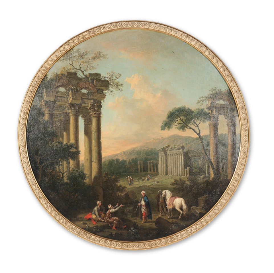 Caprice animé de figures habillées à l"orientale by Francesco Zuccarelli