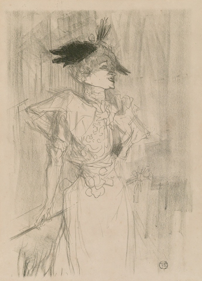 Mademoiselle Marcelle Lender, debout by Henri de Toulouse-Lautrec