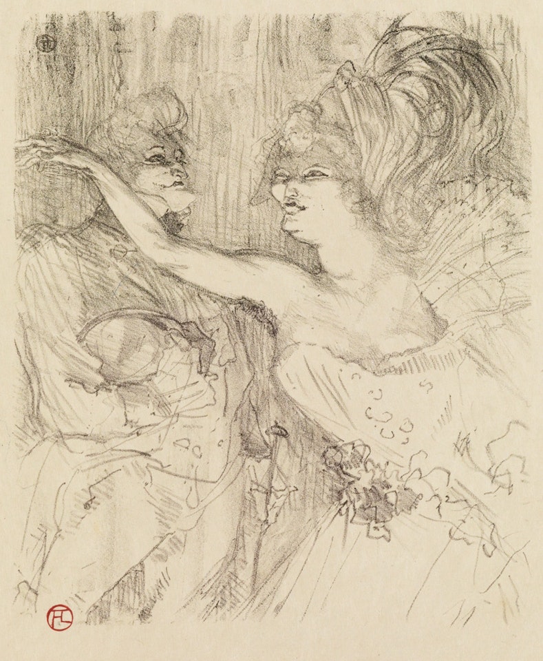 Guy et Mealy, dans 'Paris qui Marche' by Henri de Toulouse-Lautrec
