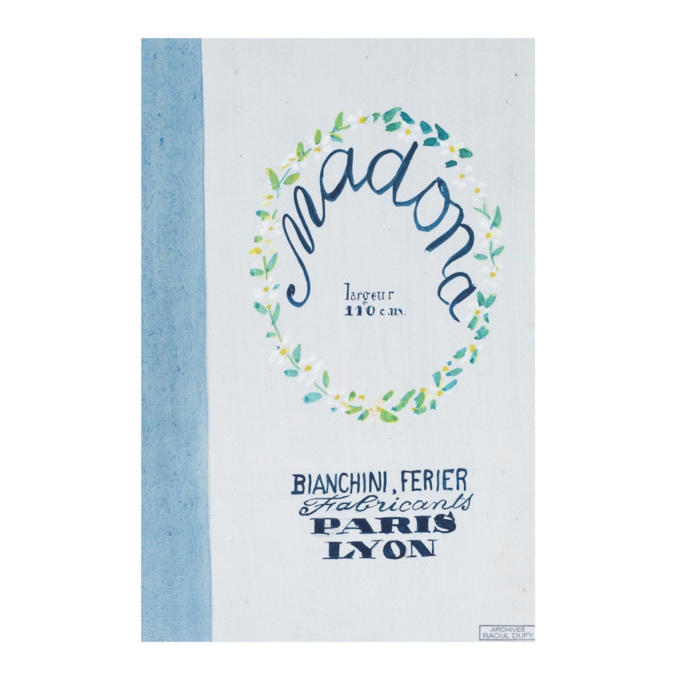 Projet pour Madona Bianchini Ferier by Raoul Dufy