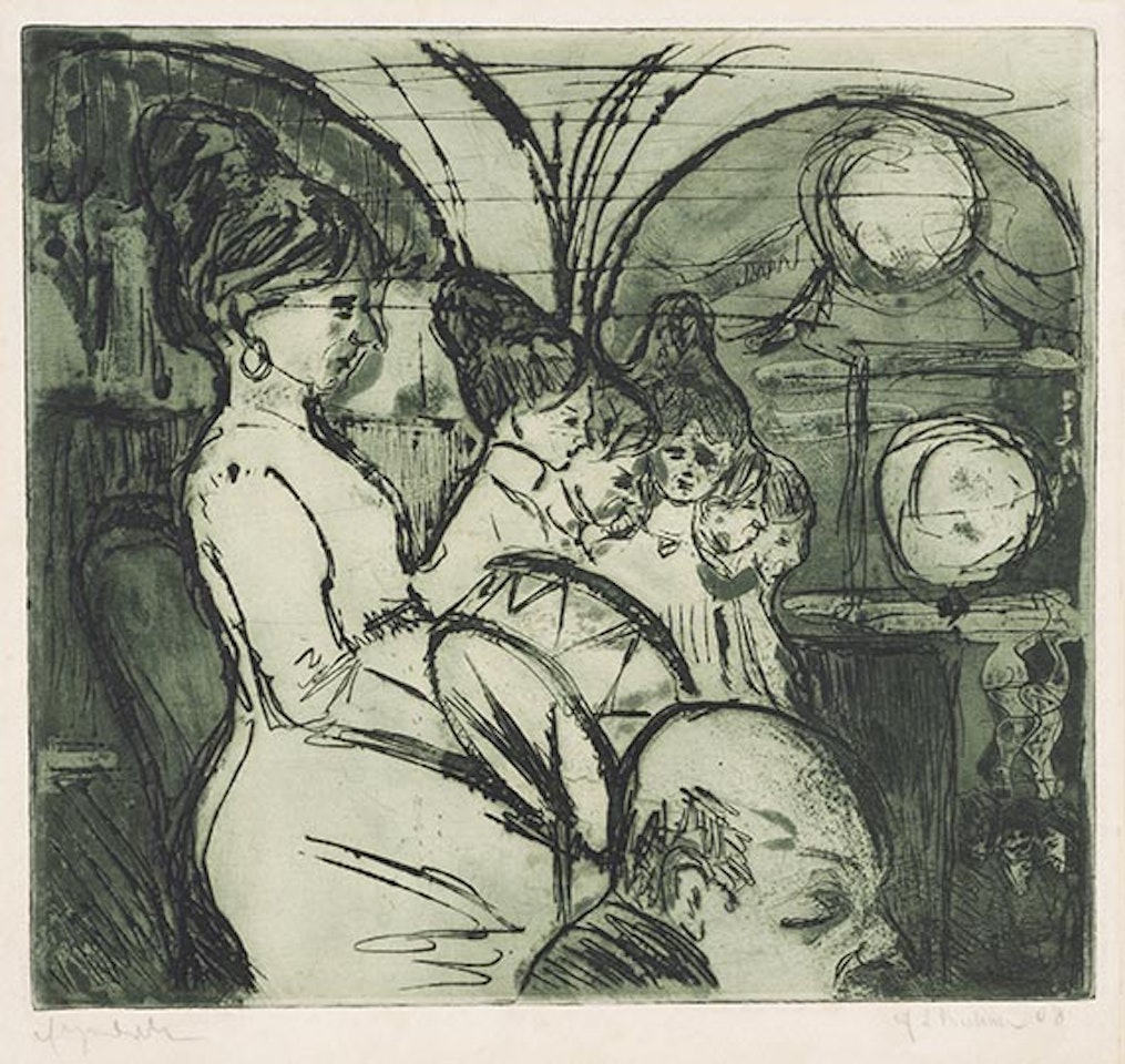 Damenkapelle (Im Konzertsaal) by Ernst Ludwig Kirchner