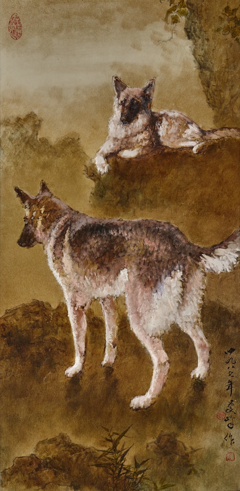 German Shepherds by Lee Man Fong