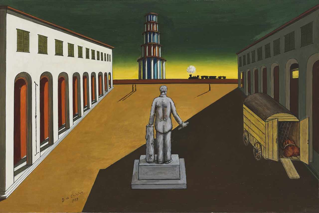 Sgombero su piazza d"Italia by Giorgio de Chirico