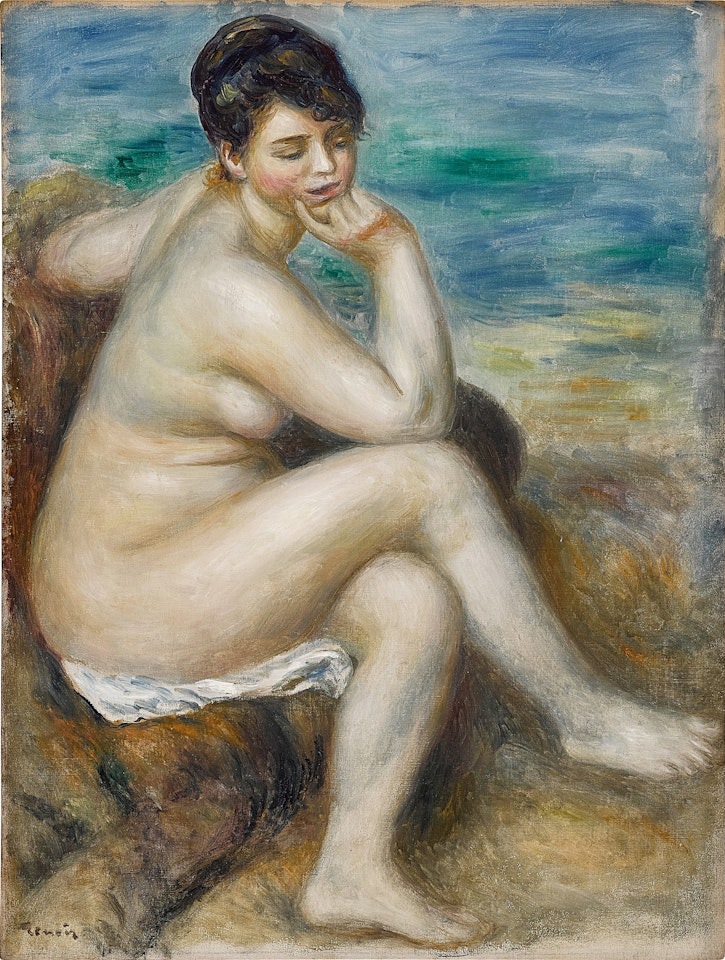 Baigneuse accoudée by Pierre-Auguste Renoir