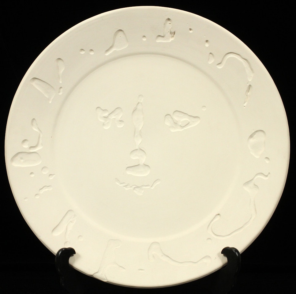 WHITE EARTHENWARE CHARGER by Pablo Picasso