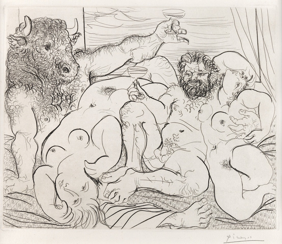 Scène Bacchique au Minotaur by Pablo Picasso