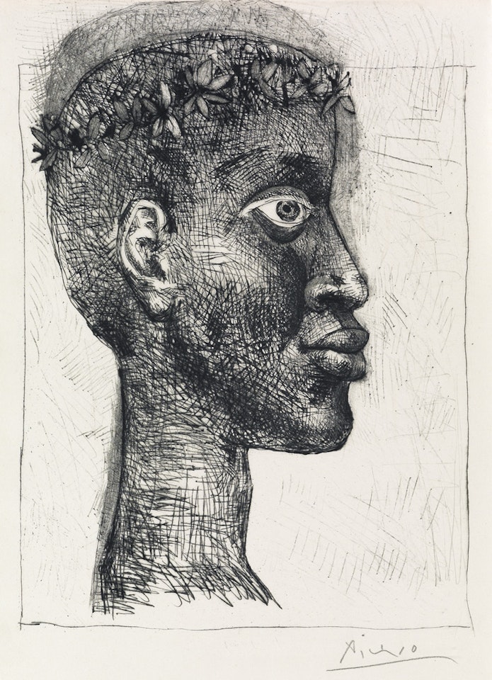 Negre, negre, negre . . . Portrait d'Aimé Césaire by Pablo Picasso