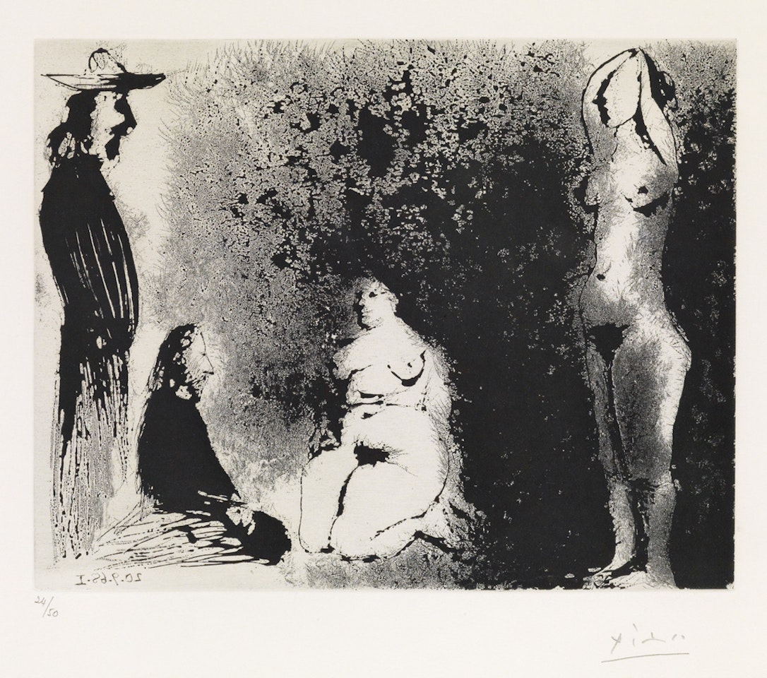 Series 347:327 (Deux Hommes et deux femmes nues) by Pablo Picasso