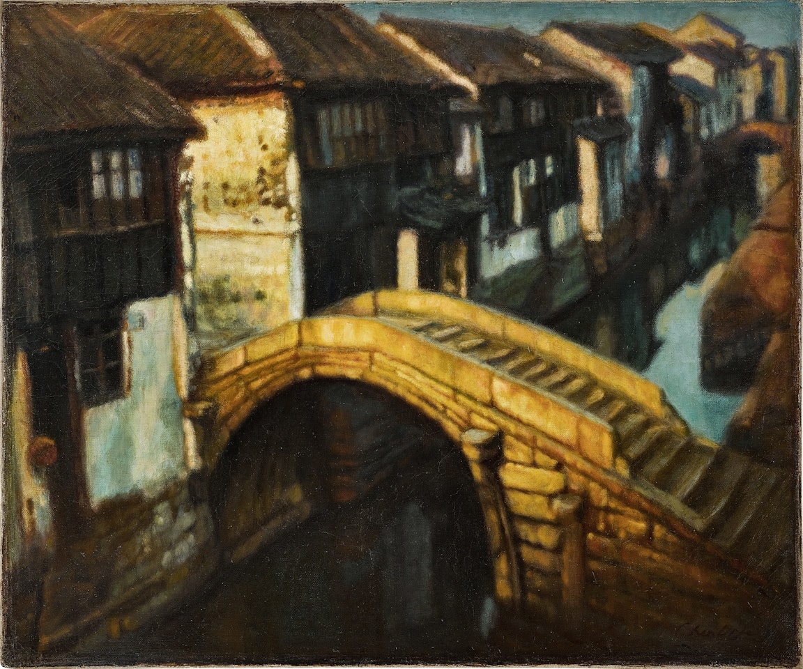 Golden bridge by Chen Yifei