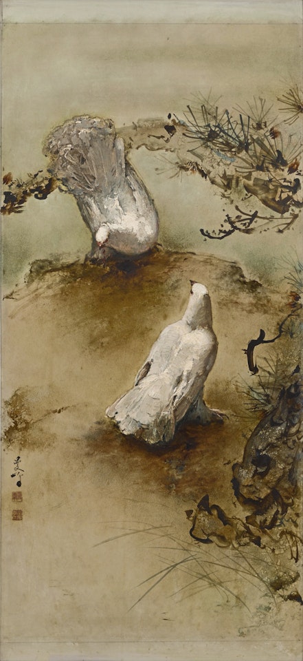 Pair of doves by Lee Man Fong