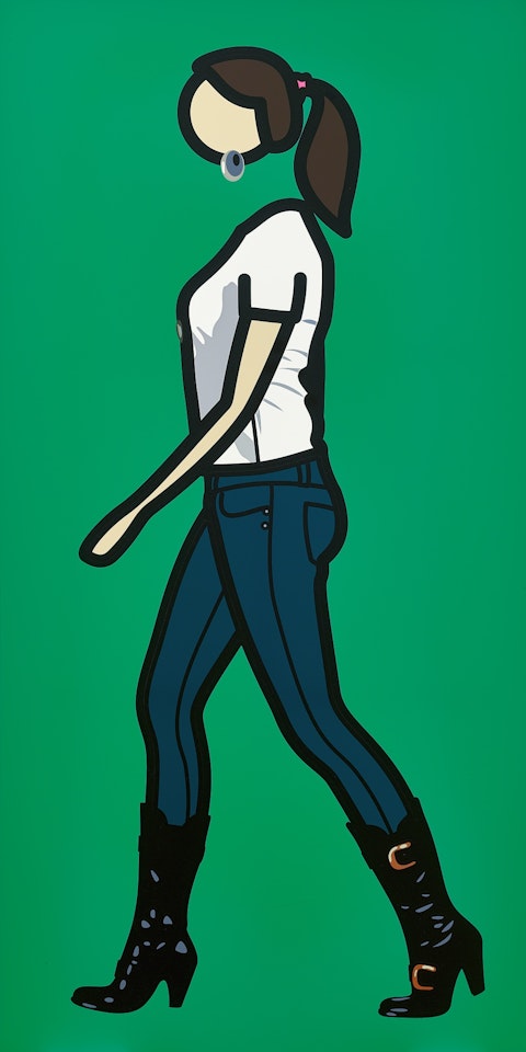 Tina Walking 3 by Julian Opie