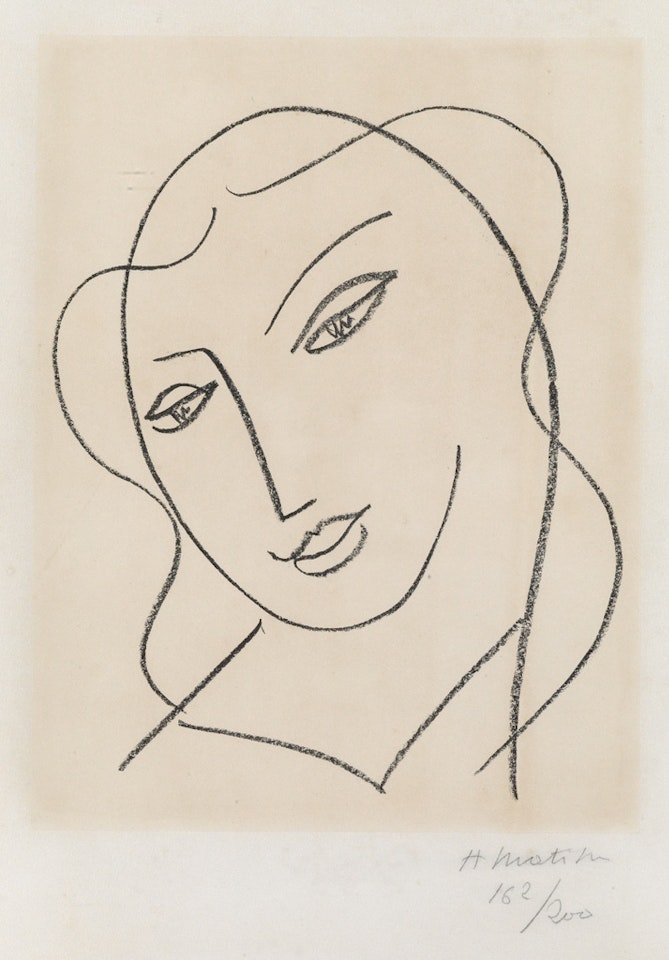 Etude pour la Vierge, Tête voilée by Henri Matisse
