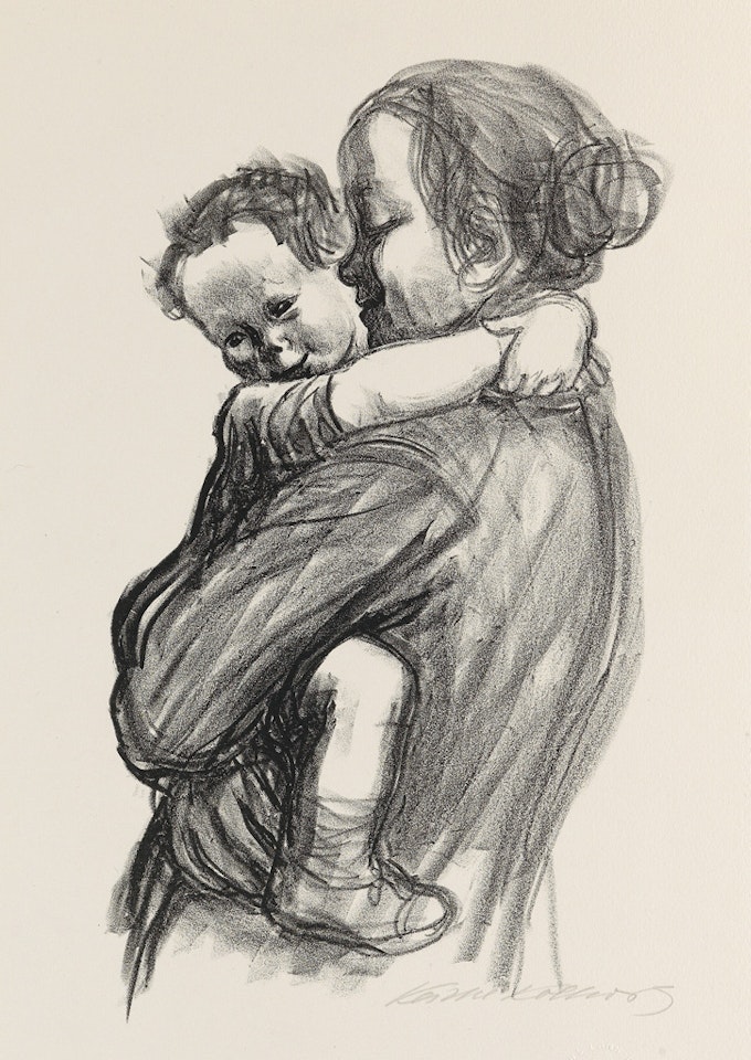 Mutter mit Jungen by Kathe Kollwitz