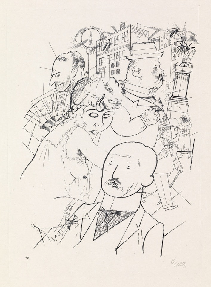 Dr. Huelsenbeck am Ende by George Grosz
