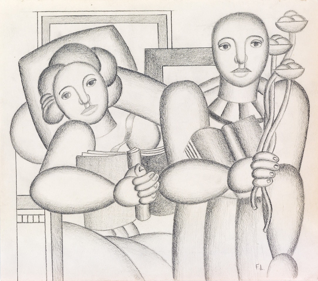 La Lecture by Fernand Leger