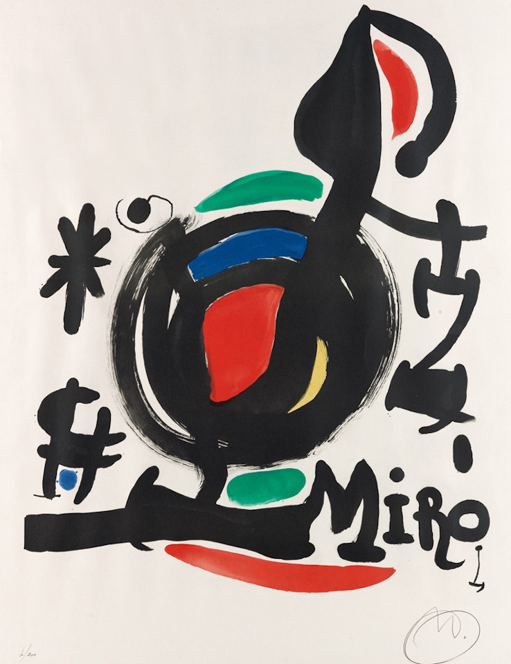 Affiche pour l'Exposition "Les essencies de la terra" by Joan Miró