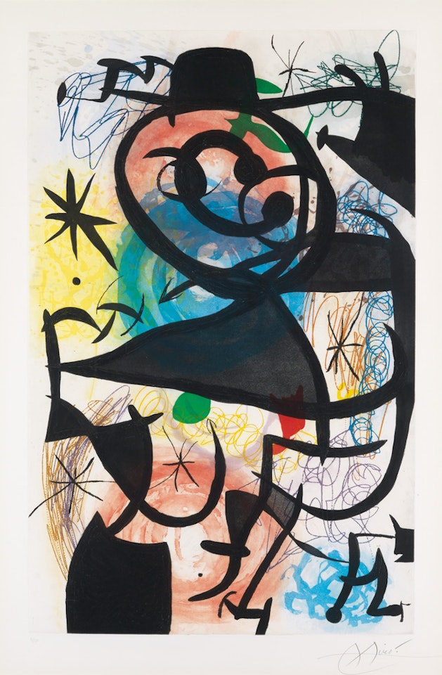Le Pitre Rose by Joan Miró