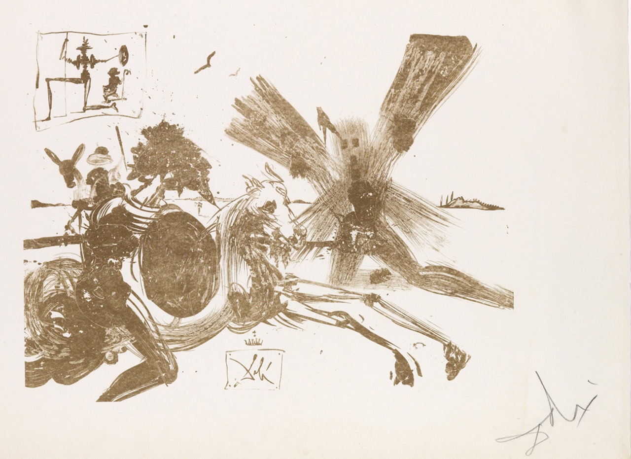 The Face in the Windmill by Salvador Dali