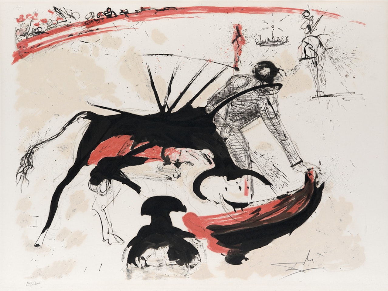 Bullfight No. 3 by Salvador Dali