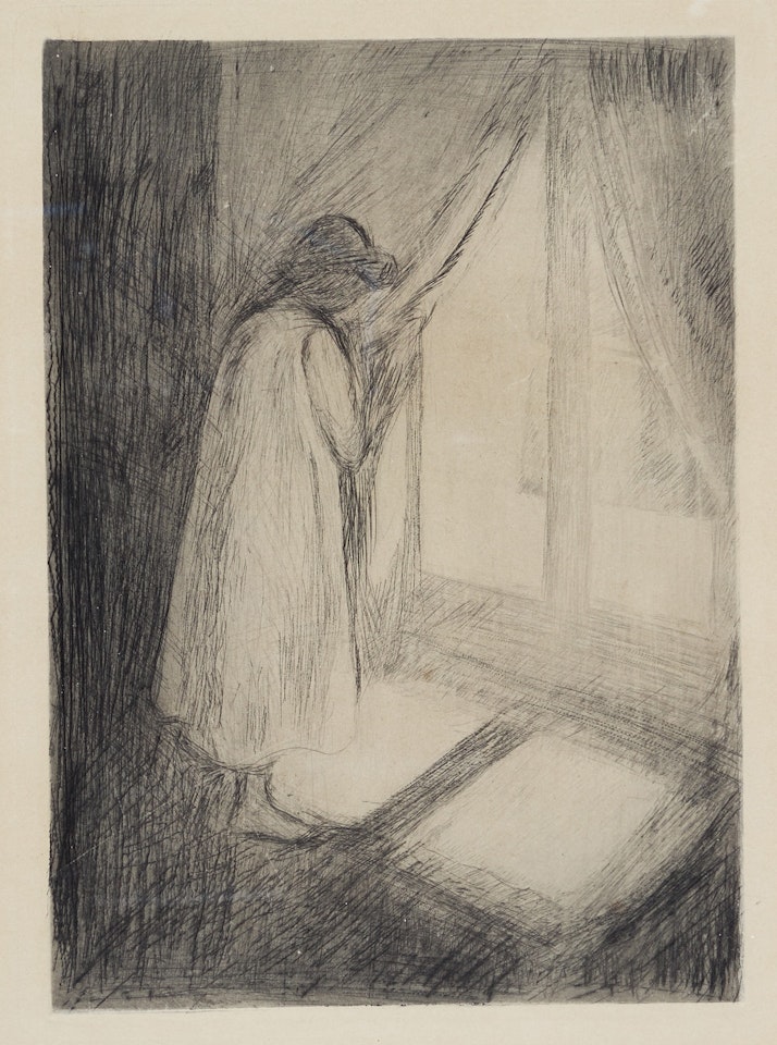 The Girl at the Window by Edvard Munch