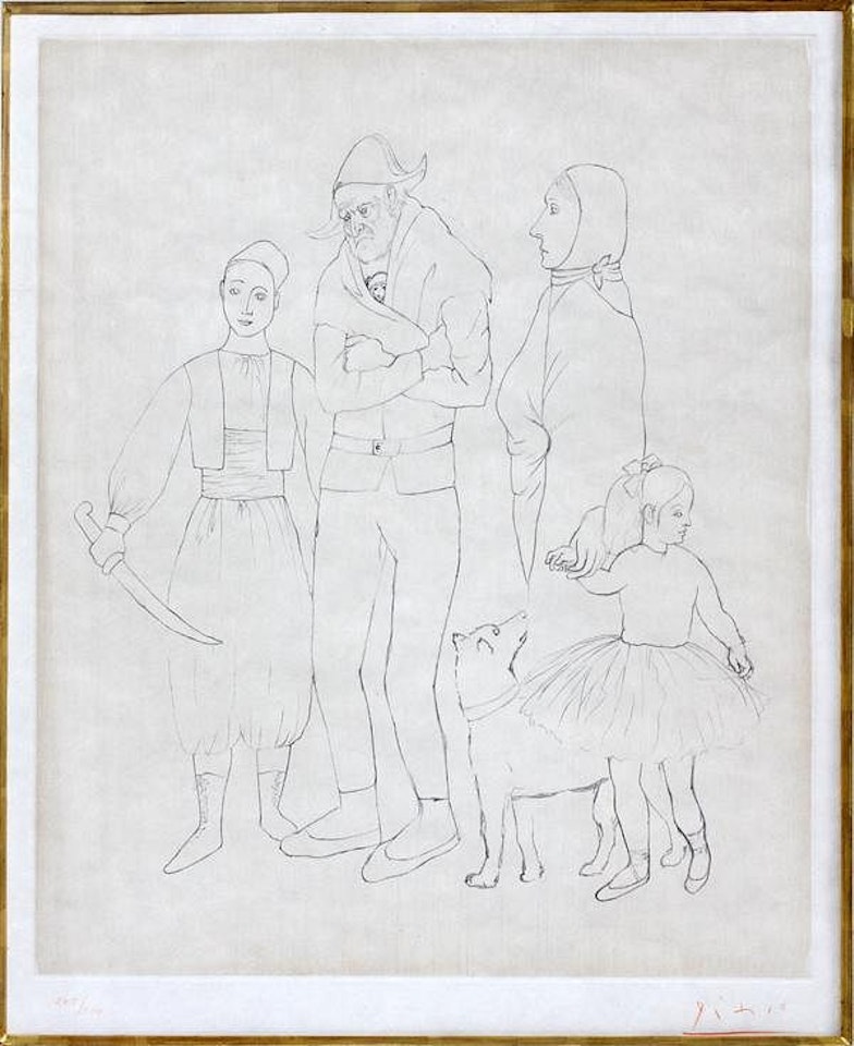FAMILLE DES SALTIMBANQUES by Pablo Picasso