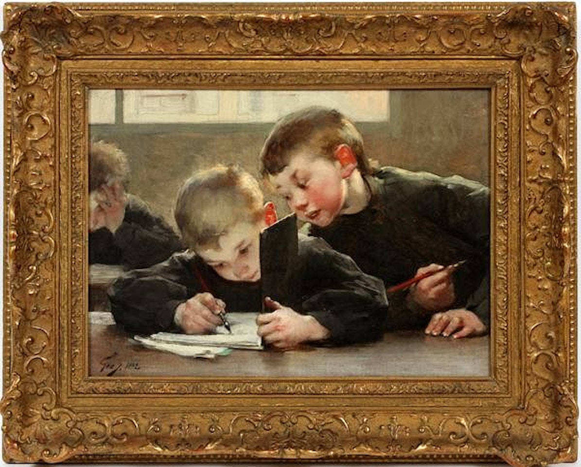 "SCHOOL DAYS" by Henry Jules Jean Geoffroy